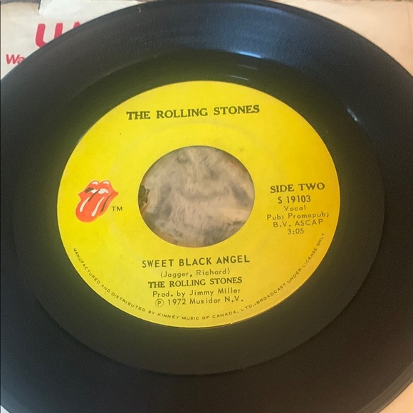 💥3/$20 Vintage The Rolling Stones Vinyl Record 45 RPM - Picture 2 of 5